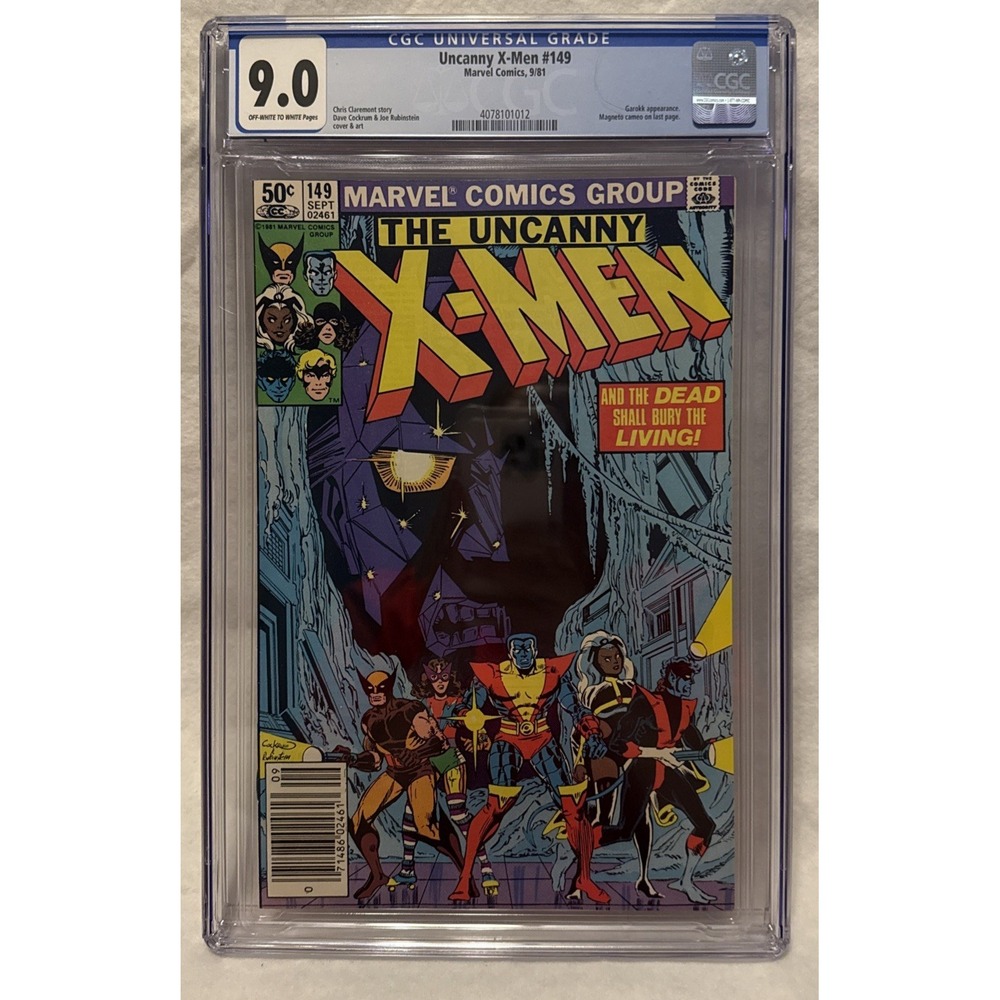 Uncanny X-Men #149 1981 Marvel Comics CGC 9.0 Magneto Garokk appearance